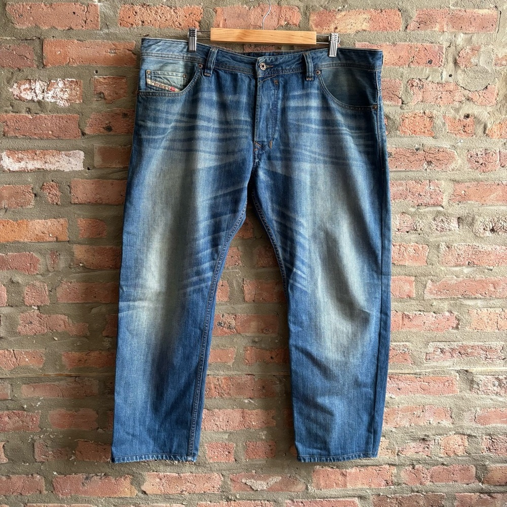 Diesel Men's Faded Blue Slim Jeans